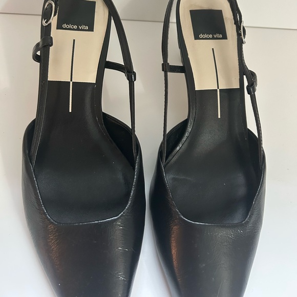 Dolce Vita ODELA Slingback Black Heels - Picture 2 of 8
